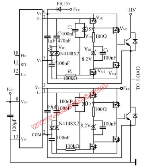 非隔離驅(qū)動(dòng)芯片IR21814S電路設(shè)計(jì)與集成電路實(shí)現(xiàn)要點(diǎn)